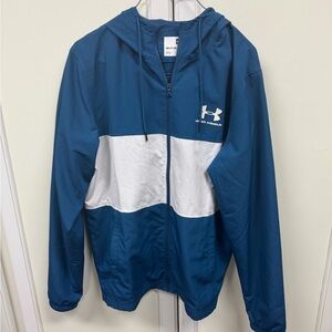 Under Armour Blue and White Jacket